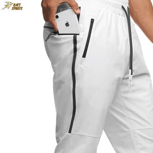 กางเกงวอร์มลำลองผู้ชายผ้าแคนวาสผสมโพลีเอสเตอร์/คอตตอน ระบายอากาศได้ดี มีเชือกผูกเอว ยี่ห้อ PACE SPORTS รุ่น Autumn - Product Image 4