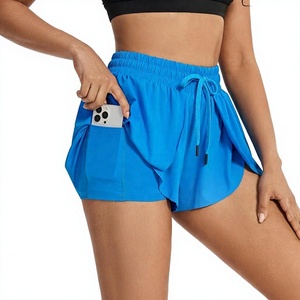 Shorts de jogging athleisure pour femme, été, respirants, imperméables, séchage rapide, écologiques, coupe-vent, 100% coton, bouton uni - Product Image 2