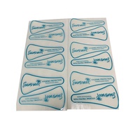 Autocollants d'hygiène personnalisés, produits d'hygiène transparents à étiquette privée pour les maillots de bain