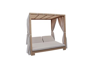 Juego de muebles de exterior modernos hechos en Vietnam 2025, superventas, sofá de jardín, marco de aluminio, tumbona de ratán para hoteles, villas, mimbre - Product Image 4