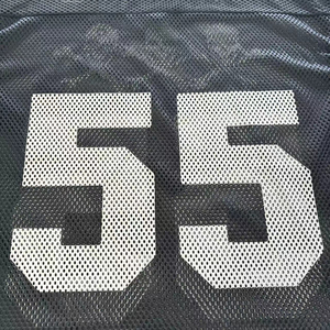 Maillot de football américain Tissu en maille Haute qualité Vêtements pour adultes Chemise en maille Col V Manches courtes Tops surdimensionnés - Product Image 6