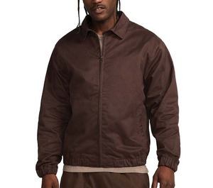 โรงงาน OEM รับออกแบบเสื้อแจ็คเก็ตยีนส์ผ้าแคนวาสสไตล์วินเทจ แต่งลายปักและประดับคริสตัลด้านหน้า - Product Image 1