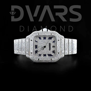 Reloj de Alta Calidad con Diamante Moissanite para Hombre, Correa de Acero Inoxidable, Movimiento Mecánico, Cristal Analógico, Estilo Hip Hop - Product Image 5