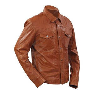 Camisas de cuero para hombre de alta calidad de Material duradero más vendido, camisas de cuero transpirables ligeras para hombre - Product Image 3