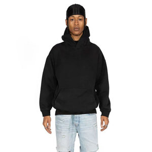 Sudadera al por Mayor de 440 GSM, 100% Algodón, Gruesa, Lisa, para Hombre, Estilo Vintage Desgastado con Lavado Ácido, Sudadera con Capucha Extra Grande - Product Image 6