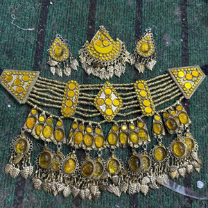 Ensemble de collier et de boucles d'oreilles afghans de style traditionnel 2026, vente chaude, nouveaux bijoux anciens, colliers faits à la main, boucles d'oreilles, ensembles de bijoux - Product Image 1