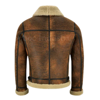 B3 cuir Bomber veste pour hommes Style Vintage véritable peau de mouton cuir hiver chaud fausse fourrure veste