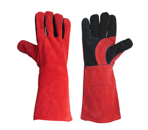 ถุงมือทำงานสำหรับช่างเชื่อมถุงมือหนังทนความร้อนสำหรับย่างบาร์บีคิวเพื่อป้องกันมือและแขนของช่างเชื่อม - Product Image 2