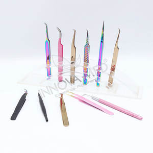 Pinzas para Extensión de Pestañas con Logotipo Personalizado, Ecológicas, en Color Rosa Claro y Rosa Oscuro, Nueva Combinación de Colores - Product Image 2