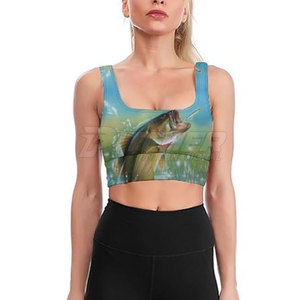 Sujetador Deportivo de Pesca para Mujer de Alta Calidad con Protección Solar UPF 50, Transpirable, Estampado, Ecológico, de Tela Ligera de Spandex/Poliéster - Product Image 5