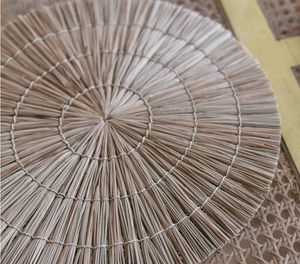 Napperon en jonc de mer de 35 cm en bambou Napperon écologique au design attrayant - Product Image 4