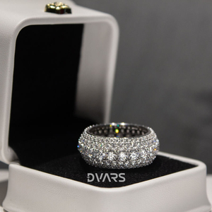 Anillo de Boda de Plata de Ley 925 con Moissanita de 7.00 CT VVS, Estilo Hip Hop, Regalo de Aniversario para Él/Ella, Hombres/Mujeres, Anillo de Compromiso - Product Image 3