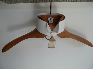 BIODEGRADABLE HANDMADE BEST High Quality Boutique Style a Grade Lotus <b>Wooden</b> Hanger With Notches with Bar Suit Hanger - Product Image 5