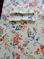 Draps de lit imprimés en coton pur 100% de qualité supérieure |   Ensemble de literie en tissu floral respirant et doux pour une décoration intérieure de luxe