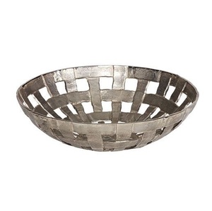 Bol de service en métal de luxe fait à la main de haute qualité au tarif d'usine direct vente en gros d'ustensiles de cuisine avec logo personnalisé bol de service de table - Product Image 1