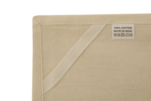 ผ้ากระสอบผ้าคอตตอนสีขาวแบบปักลายสุดหรูนำกลับมาใช้ใหม่ได้โต๊ะในครัวงานเครื่องบิน100% 70x70cm - Product Image 3