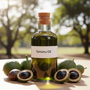 Fabricante de aceite Tamanu, aceite de semilla de Calophyllum Inophyllum prensado en frío al por mayor para formulación cosmética Natural - Product Image 2