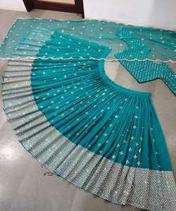 Travail de broderie lourde avec des vêtements de fête Lehenga Choli prix de gros le plus bas vêtements ethniques ApparelGarment - Product Image 3