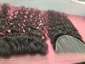 Cabello crudo Thin HD Cierre frontal de encaje Proveedor frontal de encaje suizo Transparente Venta al por mayor 4x4 13x4 13x6 Tamaños de encaje - Product Image 6