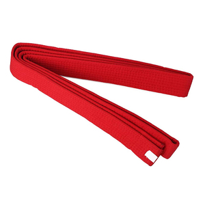 Ceinture d'arts martiaux légère de haute qualité en tissu polyester et coton respirant avec étiquette personnalisée Taekwondo Judo Karaté Unisexe - Product Image 5