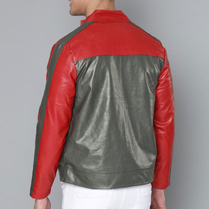 Nouvel arrivage de veste en cuir à l'aspect classique pour hommes veste de motard en cuir à séchage rapide pour hommes - Product Image 2