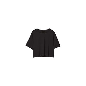 Crop top en coton écologique à carreaux pour femme, tricoté, respirant, à manches courtes, idéal pour les activités décontractées et sportives - Product Image 3