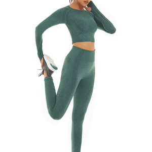 Top corto de manga larga de verano, ropa de calle para mujer, conjuntos sólidos de verano, Top corto sin mangas, conjunto de dos piezas de punto, Sexy Club Floral - Product Image 6