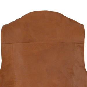 Chaleco de cuero auténtico para hombre, ropa de calle o motorista clásico, disponible en marrón, opciones de ajuste personalizado, chalecos de cuero - Product Image 5