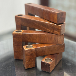 Handcrafted Wood Tealight Candle Stand Indian <b>Lantern</b> Design Wholesale Bulk Sale for Weddings <b>Christmas</b> Holidays Candle Jars - Product Image 1