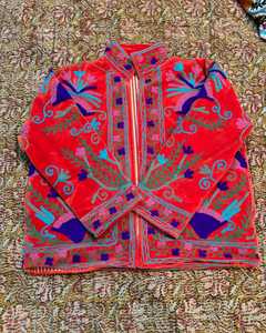 Suzani แจ็กเก็ตปักลายกำมะหยี่สไตล์ฮิปปี้สไตล์โบฮีเมียนอินเดียแจ็คเก็ตใช้ได้ทั้งชายและหญิง - Product Image 2