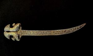 Couteau à poisson en laiton AK ouvre-lettres en laiton en polonais article tendance fini pour décor de bibliothèque/décor de bureau - Product Image 2