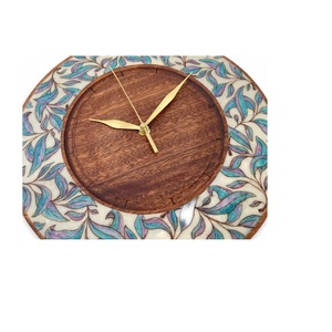 Tema único estilo artístico sala de estar gran lujo madera decorativa granja Vintage antiguo decoración del hogar pieza Reloj de pared - Product Image 6