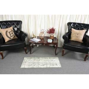 Tapis turc vintage classique vert beige 14x33 pieds tapis surdimensionné laine PP matériel Patchwork Design Latex pour salon - Product Image 3