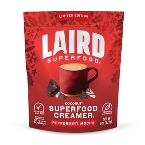 Crema de Café en Polvo de Coco, Menta y Mocha Original Sin Lácteos Laird Superfood, Vegana, 8 oz. Bolsa - Product Image 4