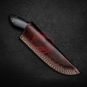 Damascus Steel Hunting <b>Knife</b> Custom Hunting <b>Knives</b> with Wooden Handle - Product Image 5