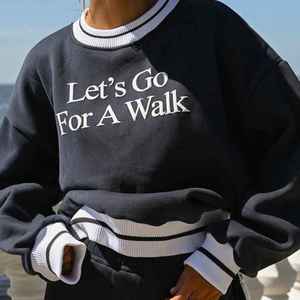 สเวตเชิ้ตขนแกะเทอร์รี่สเวตเชิ้ตลายทางมีปกพิมพ์ลาย - Product Image 3