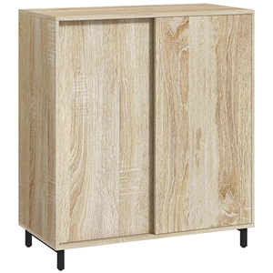 HOMCOM-Zapatero de 4 niveles en aglomerado y acero con estantes ajustables, máximo 12 pares 80x40x93 cm - Product Image 1