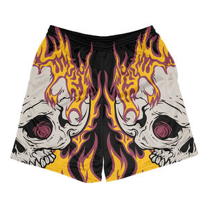 High Street Hommes Gym Shorts Logo Personnalisé 100% Polyester Jogger Sweat Shorts Taille Élastique pour Sports D'été Natation Plage Utiliser Maille - Product Image 4