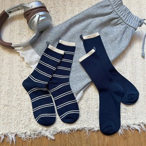 Vente en gros Printemps Automne Femmes Rayé Style Mi-Mollet Slouch Chaussettes Décontractées Mode Chaussettes - Product Image 6