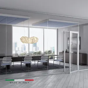Premium Quality Double Glazed Partition Wall With Soundproof Certified Room Dividers Made In Italy