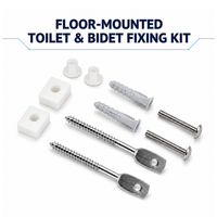 Kit de fixation pour toilettes et bidet encastrés au sol, 10 pièces, avec chevilles d'expansion, compatible avec AV0007600R