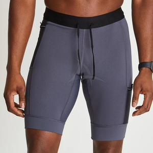 กางเกงขาสั้นรัดเอวกลางเอวสำหรับผู้ชายกางเกงลำลองแห้งเร็วน้ำหนักเบามีเอกลักษณ์2025ดีไซน์ล่าสุด - Product Image 3