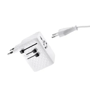 Adaptateur de voyage USB promotionnel pour une utilisation mondiale - Product Image 4