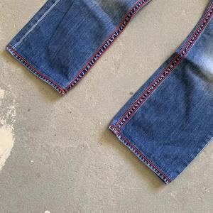 Pantalones Vaqueros de Invierno para Hombre, Estilo Casual, Corte Regular, Transpirables, Cintura Elástica, Diseño de Parches, 100% Algodón - Product Image 3