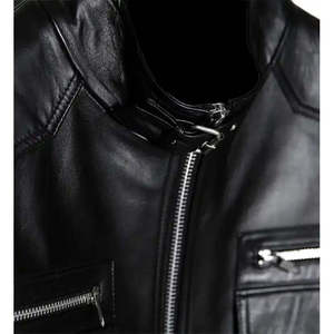 Chaqueta de Motera Reversible Acolchada de Cuero PU para Mujer con Ribete de Gamuza - Product Image 4