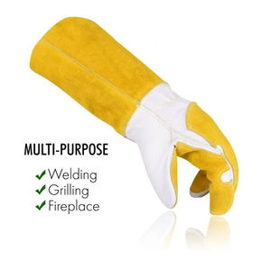 Best manufacturing Leather welding gloves anti-heat anti-cut soft <b>material</b> comfortable premium quality durable Welding Gloves - Product Image 6