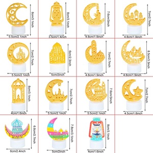 Décoration musulmane Ramadan Kareem 2024 Bougie LED Eid Mubarak <span class=keywords><strong>pour</strong></span> la maison Eid Al-Fitr <span class=keywords><strong>Aid</strong></span> Moubarak Decor Party Supplies - Product Image 4