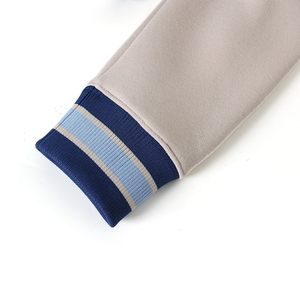 เสื้อฮู้ด Spelman Neutral Prep รุ่นพรีเมียม ผ้าฟลีซหนานุ่ม ปักลายเชนิล ซับในอย่างดี ทรงยูนิเซ็กส์ สีเบจ-น้ำเงิน สไตล์สตรีทแวร์ สำหรับฤดูหนาว - Product Image 6