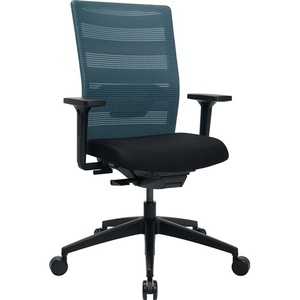 TOPSTAR 420-540 mm Office Swivel Chair with Synchronous Mechanism Black/Petrol Armrests Load Capacity 110 kg - Product Image 1