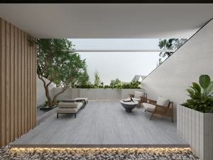 Design moderne Premium Carreaux de porcelaine gris foncé 60x60 Carreaux de mur en pierre finition mate Usine du Vietnam Antibactérien pour chambre - Product Image 3